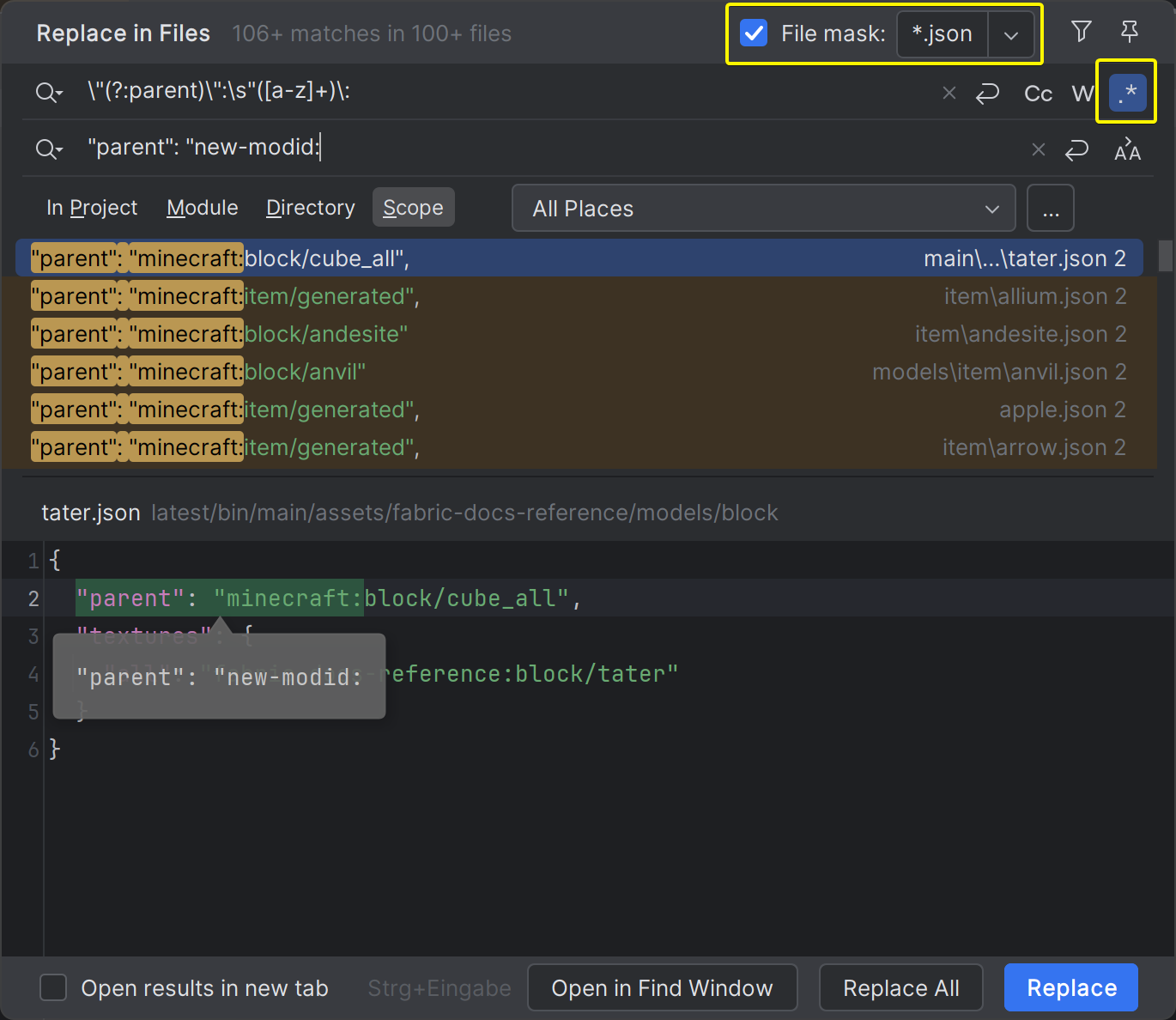 Замена регулярного выражения